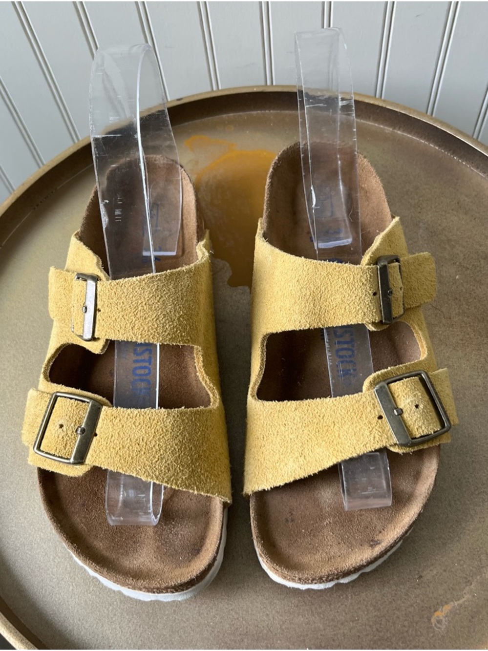 BIRKENSTOCK ARIZONA SUEDE SANDAL | COLOR: ORCHE | SIZE: 36 EU | VERY GOOD COND
